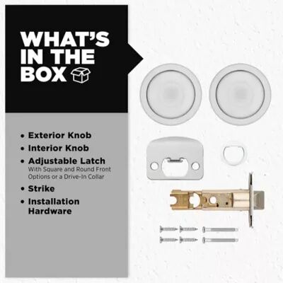 Kwikset Tylo Hall/Closet Satin Chrome Door Knob