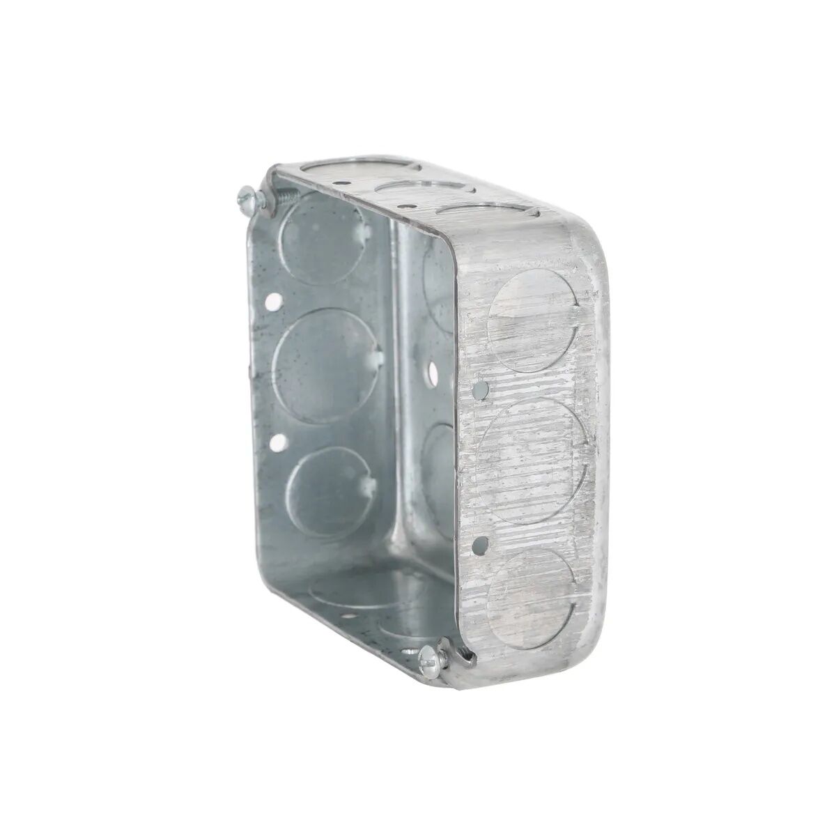 Raco 2-Gang Drawn Raised Ground Square Box, 4-In x 4-In x 1 1/2-In