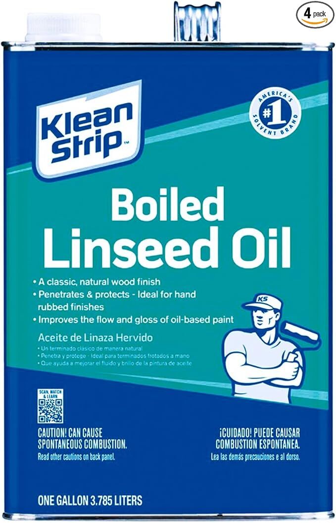 Klean Strip Transparent Clear Boiled Linseed Oil, 1-Gal