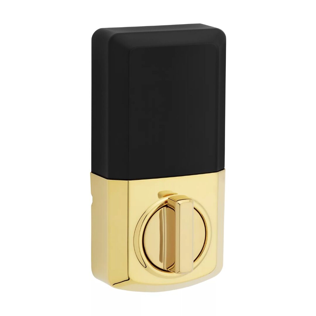 Kwikset Lifetime Polished Brass Powerbolt 250 Transitional Keypad Electronic Lock