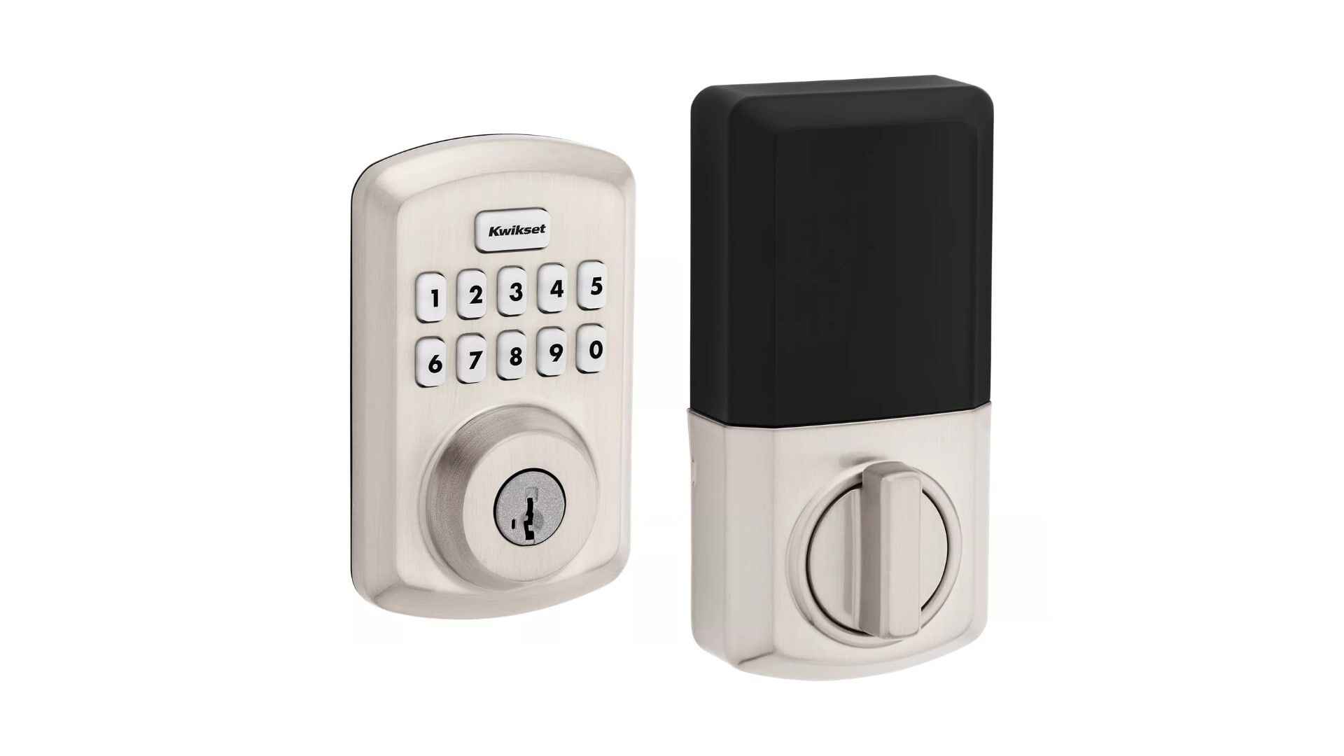 Kwikset Powerbolt 250 Satin Nickel Transitional Keypad Electronic Lock