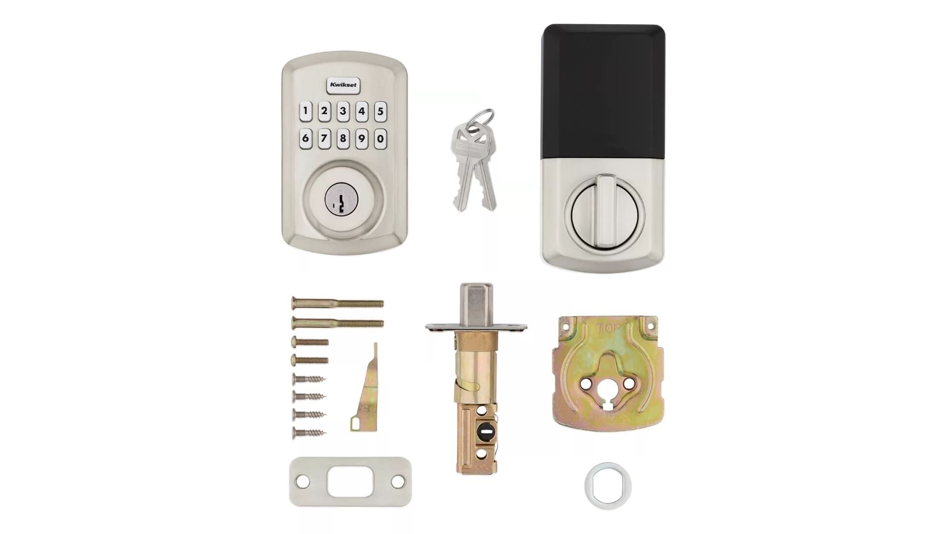 Kwikset Powerbolt 250 Satin Nickel Transitional Keypad Electronic Lock