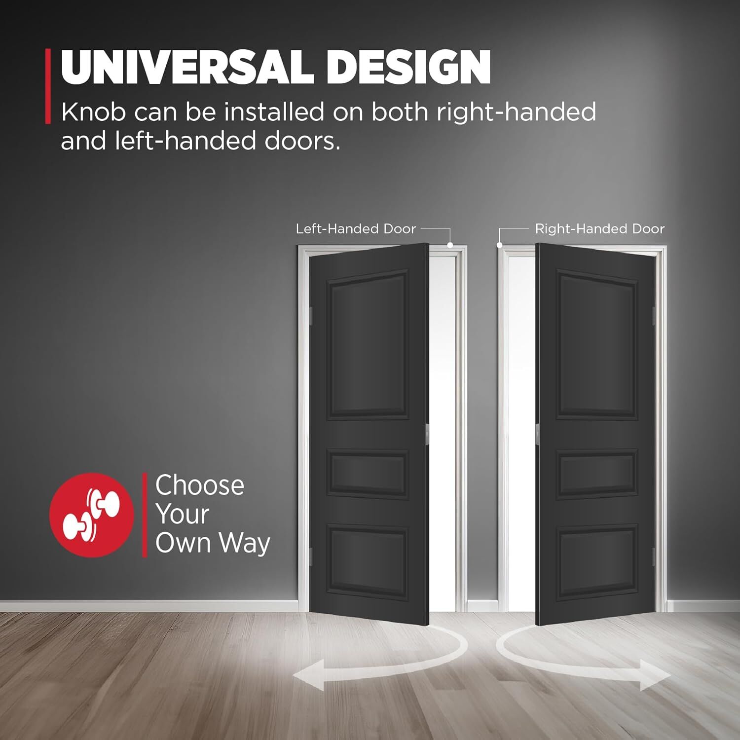 Kwikset Juno Brass Entry Door Knob with Lock and Key, 5 X 3-In