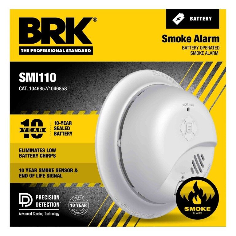 BRK 10-Year Battery Smoke Alarm