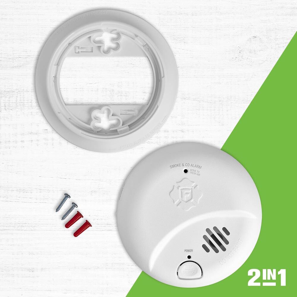 First Alert 10-Year Battery 2-in-1 Combination Smoke & Carbon Monoxide Alarm