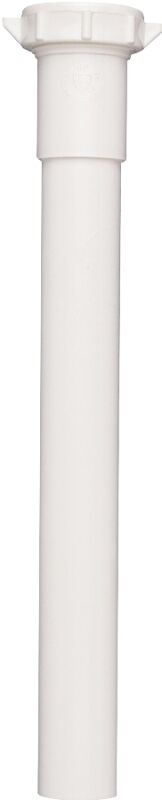 Plumb Pak White Plastic Pipe Extension Slip-Joint Tube, 1 1/4-In x 1 1/4-In x 12-In