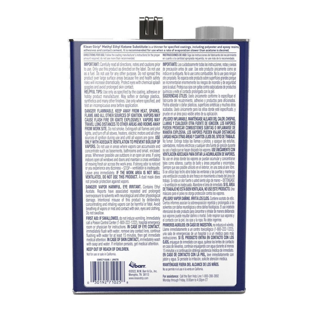 Klean Strip M.E.K. Substitute, 1-Gal