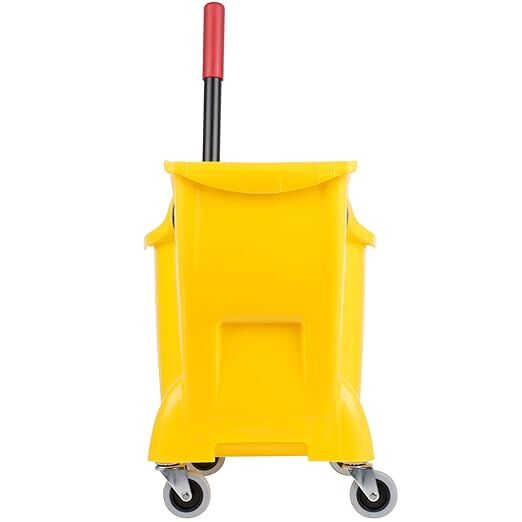 Rubbermaid Commercial Tandem Mop Bucket And Wringer Combo, 31-Qt
