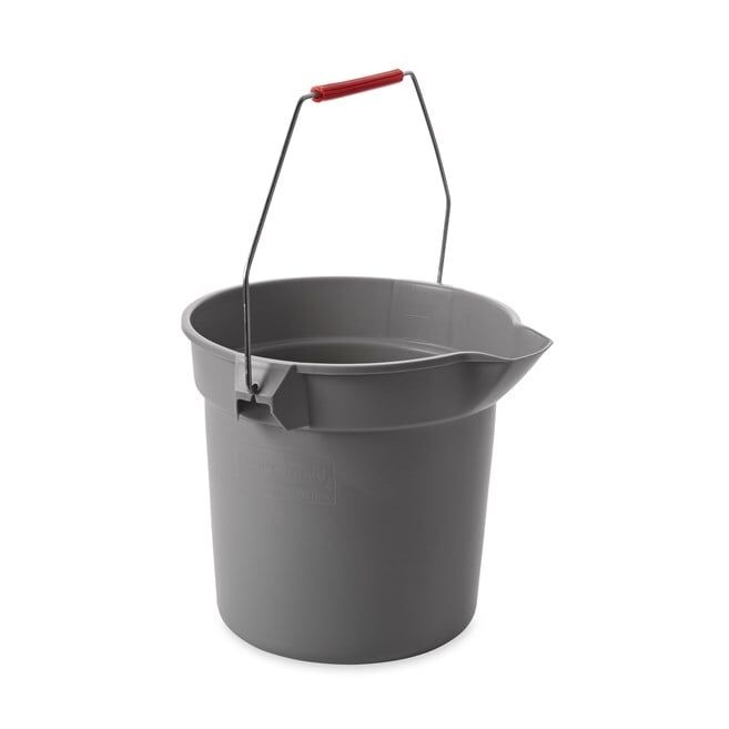 Rubbermaid Gray Round Bucket, 10-Qt