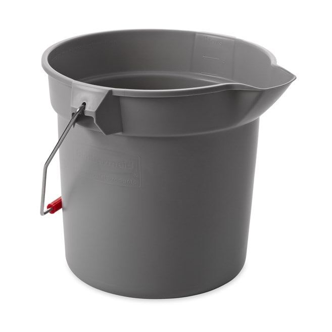 Rubbermaid Gray Round Bucket, 10-Qt
