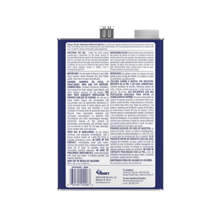 Klean Strip Odorless Mineral Spirits, 1-Gal