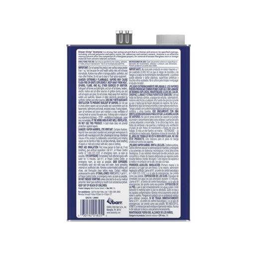 Klean Strip Acetone, 1-Gal