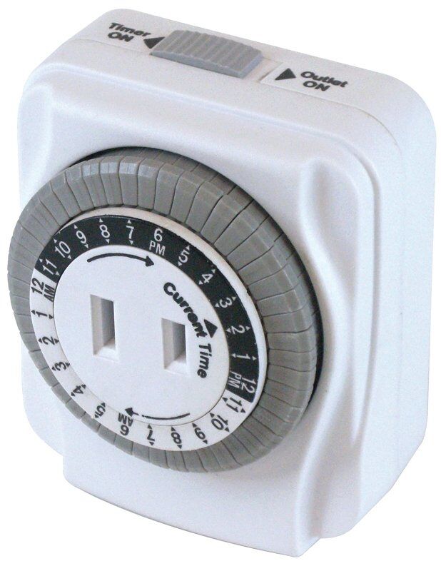 PowerZone 1-Outlet 24-Hour Mechanical Timer