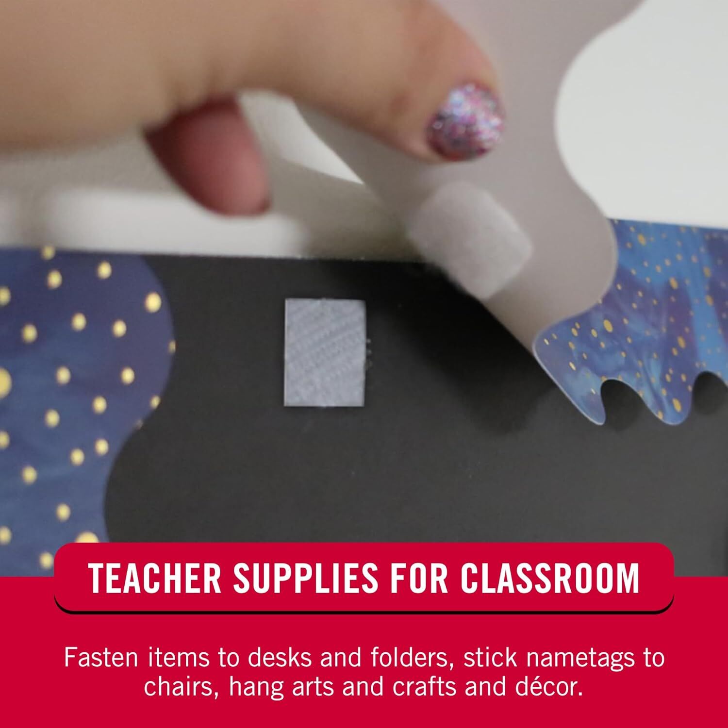 Velcro Brand White Sticky Back Squares, 7/8-In, 12-Pk