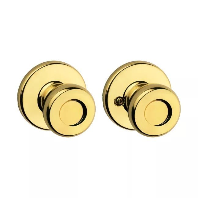 Kwikset Tylo Polished Brass Hall/Closet Knob