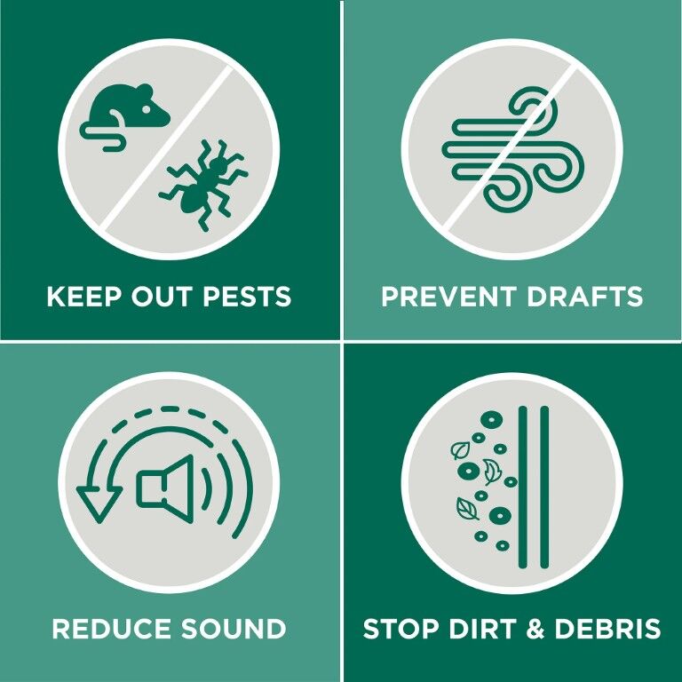 M-D Building Products White Aluminum And Vinyl Heavy-Duty Screw-On Door Sweep, 36-In