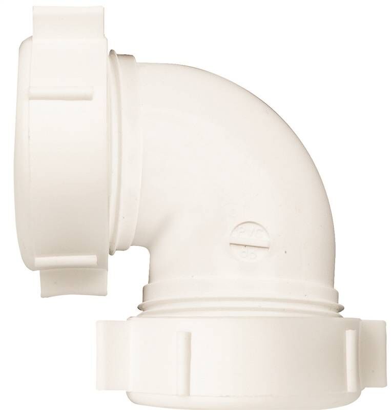 Plumb Pak Polypropylene 90° Drain Pipe Elbow, 1 1/2-In Slip Joint x 1 1/2-In Slip Joint