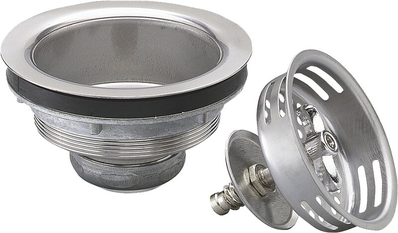 Plumb Pak Stainless Steel Basket Strainer, 3 1/2-In