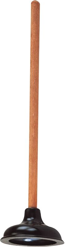 ProSource Long Handle Toilet Plunger, 6-In x  23 1/4-In