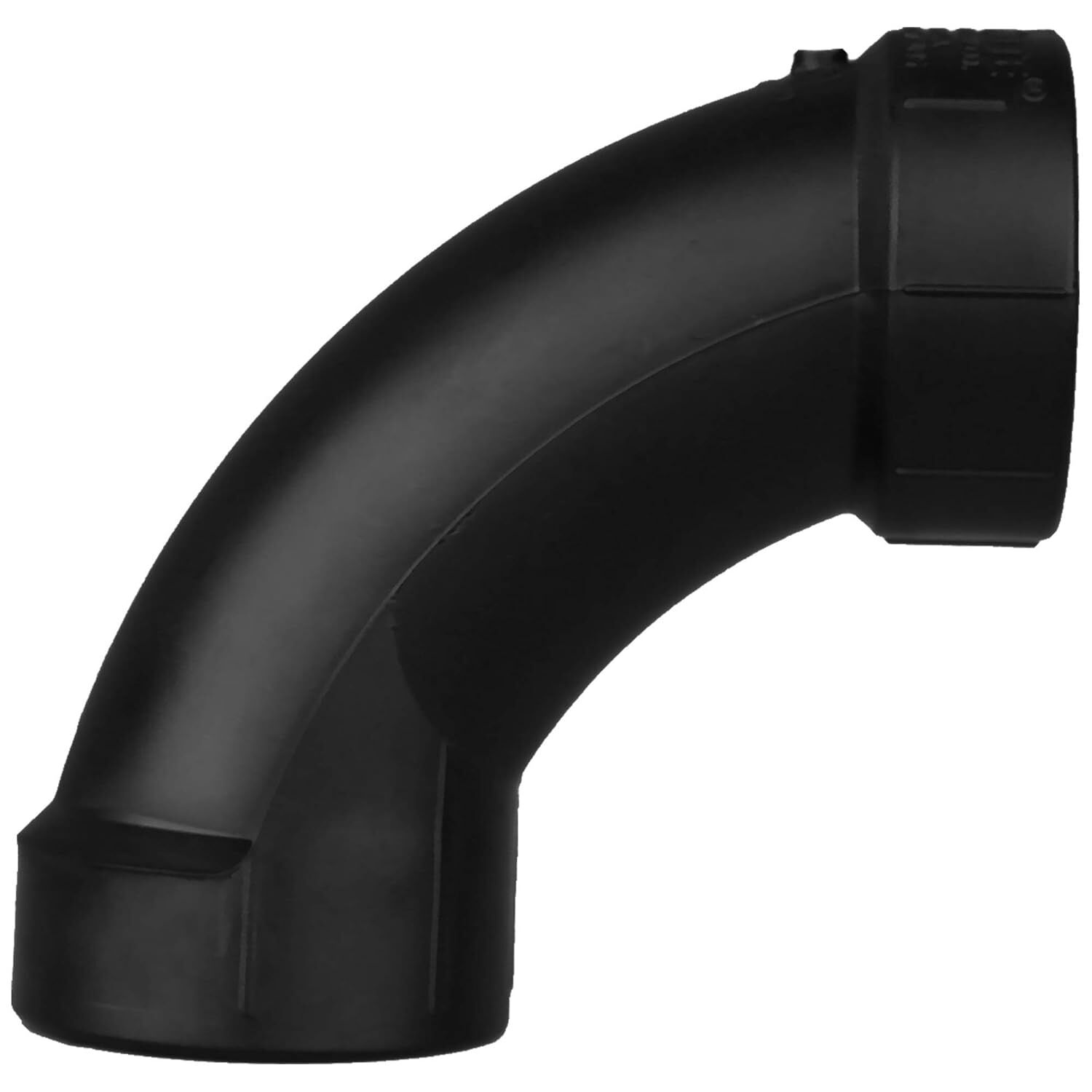 Charlotte Pipe ABS DWV 90° Long Sweep Elbow, 2-In Hub x 2-In Hub