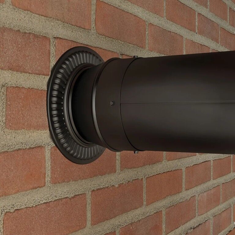 Imperial Stove Pipe Increaser Black Matt, 6-In To 8-In