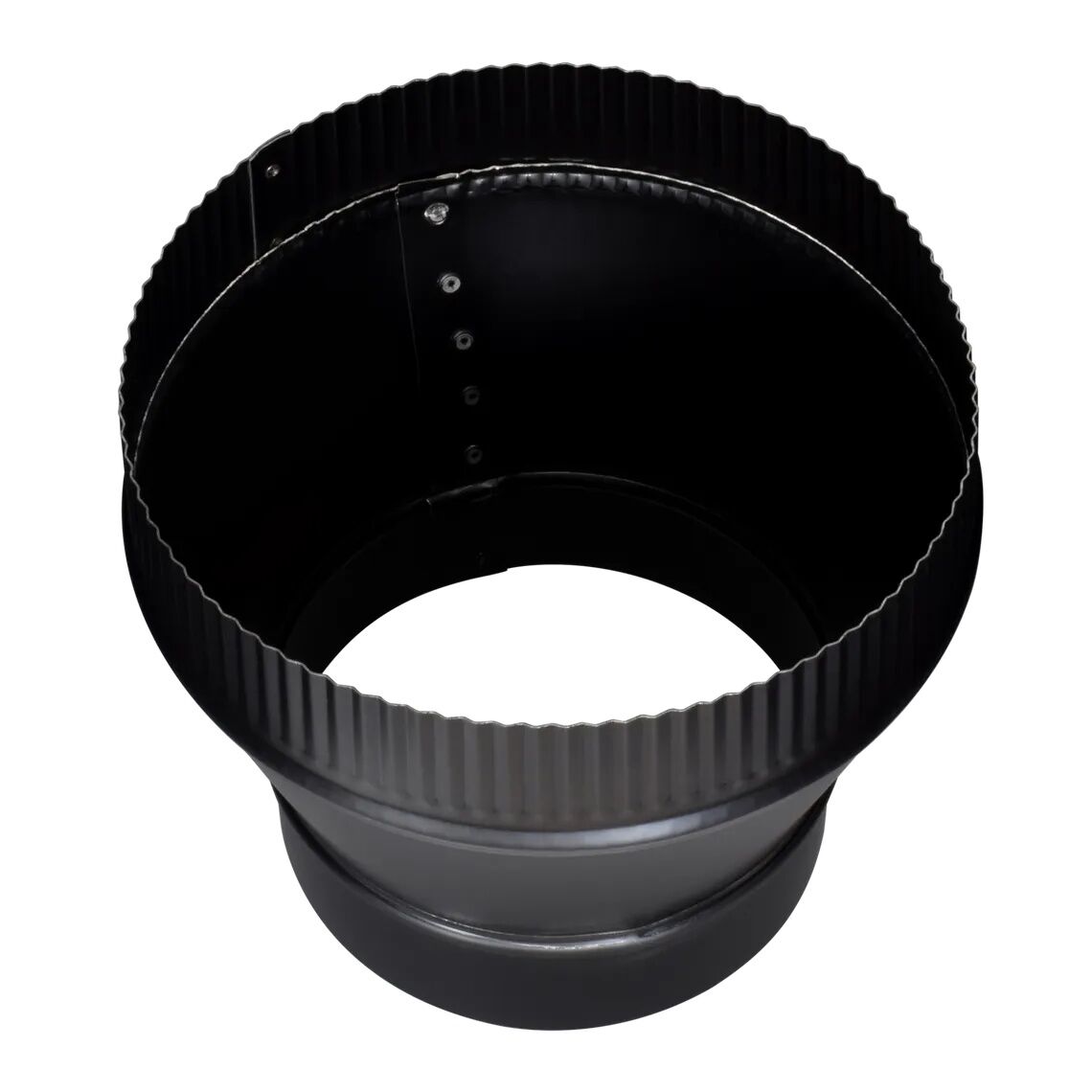 Imperial Stove Pipe Increaser Black Matt, 6-In To 8-In