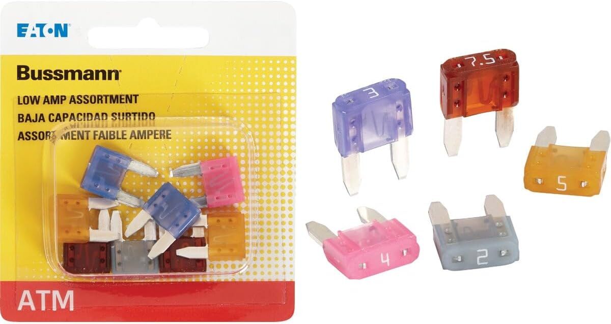 Bussmann BP/ATM-AL8-RP Low Amp Fuse Assortment, 8-Pk
