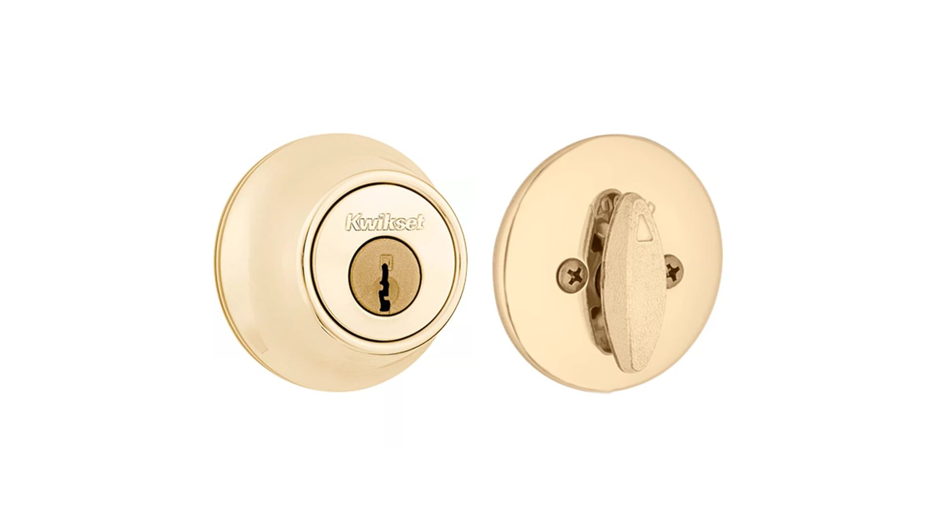 Kwikset Polish Brass 665 Deadbolt Keyed Both Sides with SmartKey