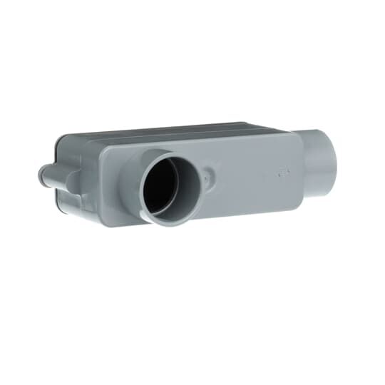Carlon Gray PVC LB Conduit Body, 1-In, 5 9/32-In x 1 3/4-In