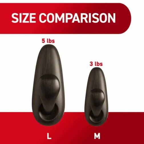 Command Medium Brushed Nickel Hook