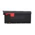 Architectural Mailboxes Patriot Large Post Mount Black Mailbox, 9.5-In x 12 2/5-In x 21 3/10-In