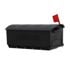 Architectural Mailboxes Patriot Large Post Mount Black Mailbox, 9.5-In x 12 2/5-In x 21 3/10-In