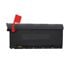 Architectural Mailboxes Patriot Large Post Mount Black Mailbox, 9.5-In x 12 2/5-In x 21 3/10-In