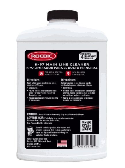 Roebic Main Line Cleaner, 1-Qt