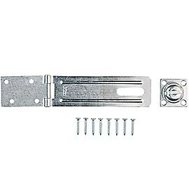 National Hardware Zinc Plated Swivel Staple Safety Hasp, 6-In