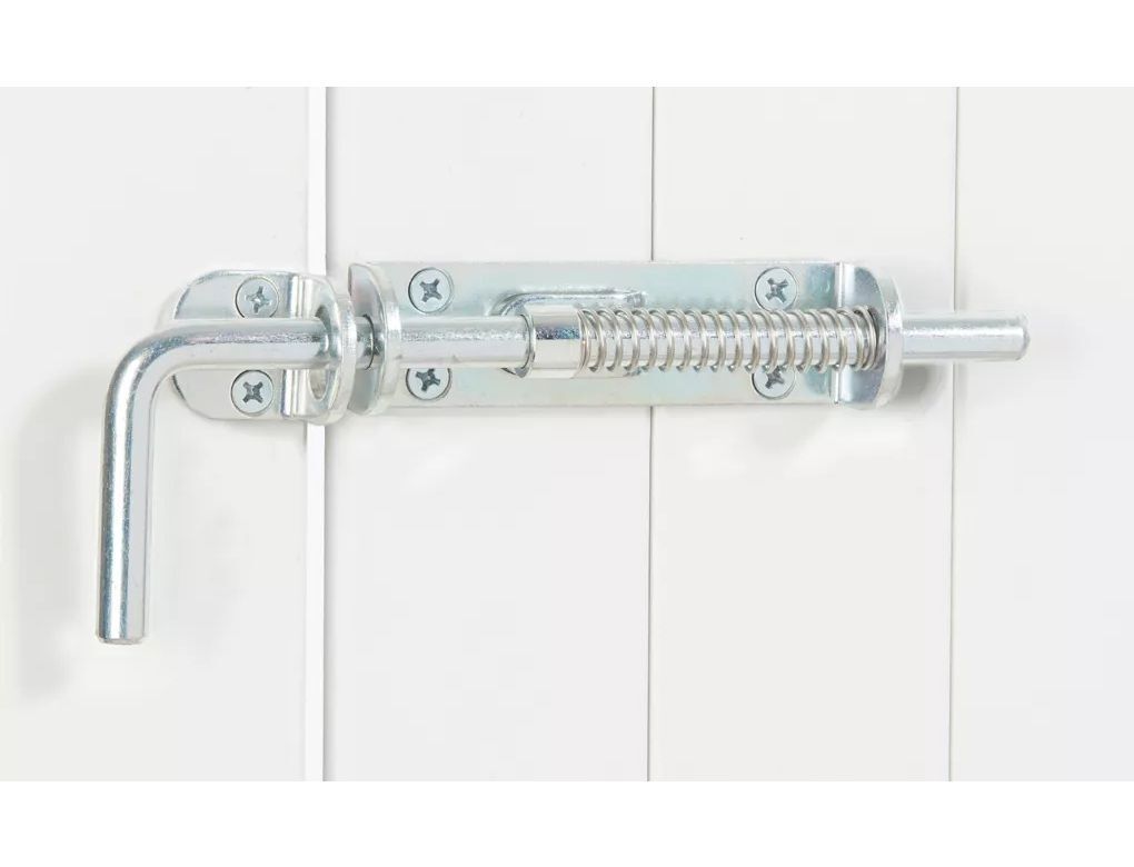 National Hardware Zinc Plated Spring Loaded Heavy Duty Sliding Bolt