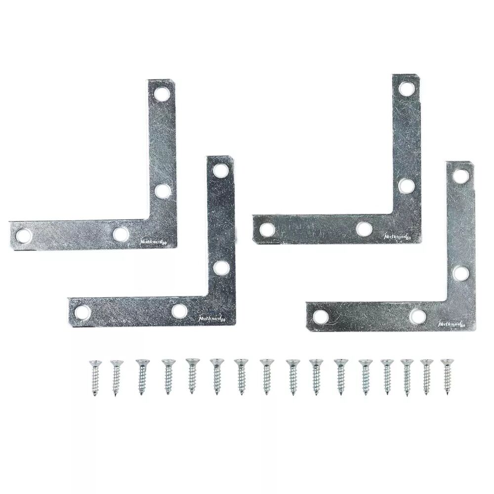 National Hardware Zinc Plated Corner Brace, 3 1/2-In X 5/8-In