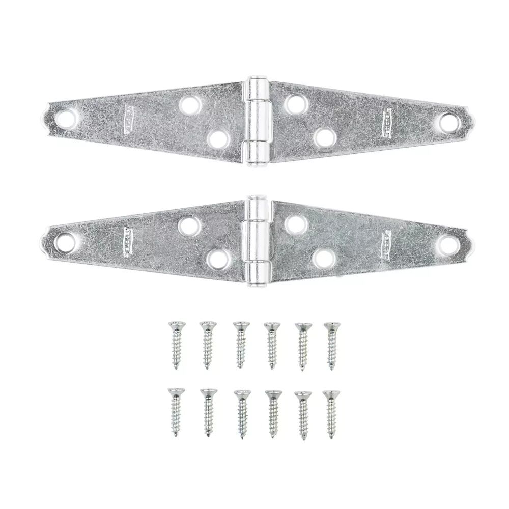 National Hardware Zinc Plated Light Strap Hinge, 3-In