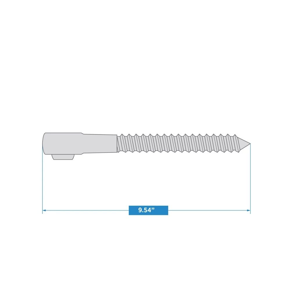 National Hardware Zinc Plated Screw Hook, 1/2-In X 4-In