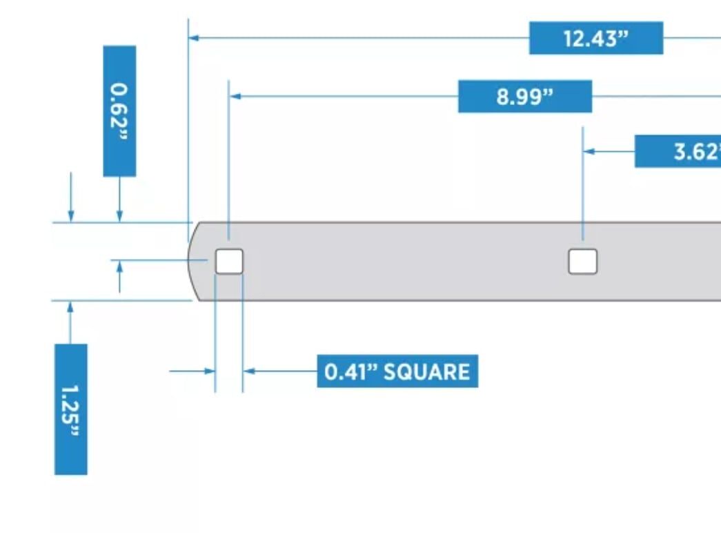 National Hardware Zinc Hinge Strap, 12-In