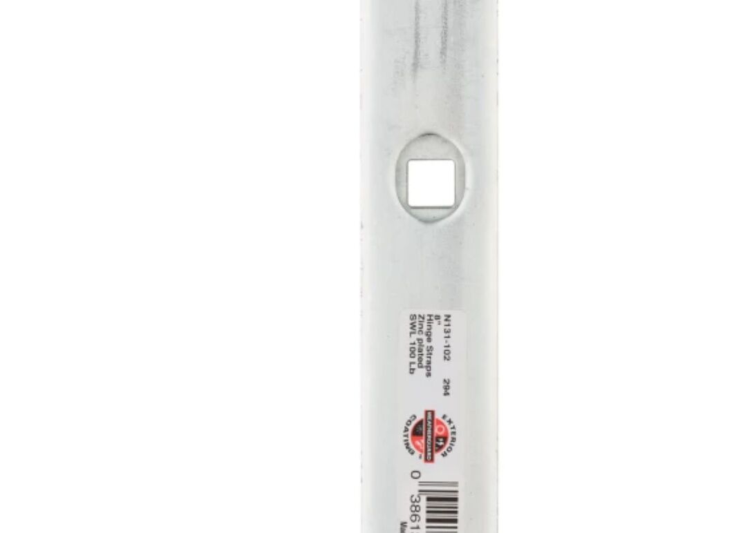 National Hardware Zinc Plated Hinge Strap, 8-In