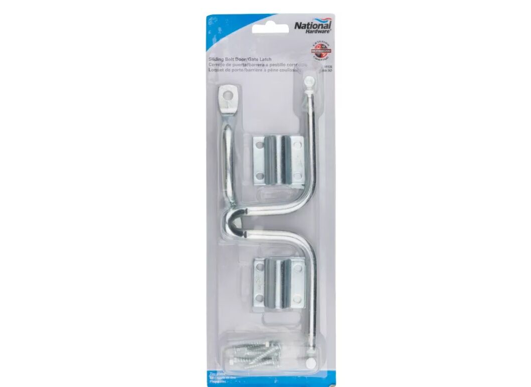 National Hardware Zinc Plated Sliding Bolt Door/Gate Latch