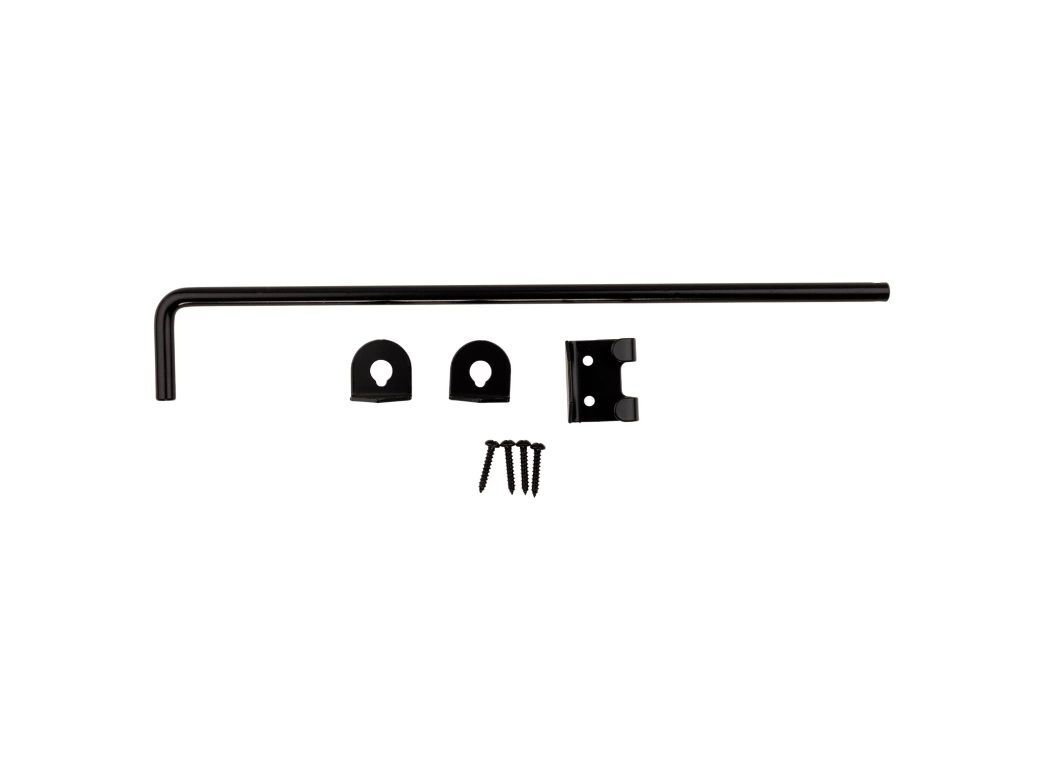 National Hardware Black Cane Bolt, 1/2-In x 18-In