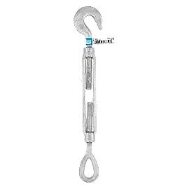 National Hardware Galvanized Hooks/Eye Turnbuckle, 1/2-In x 6-In
