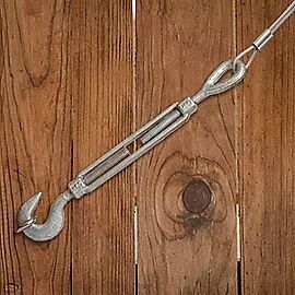 National Hardware Galvanized Hooks/Eye Turnbuckle, 1/2-In x 6-In