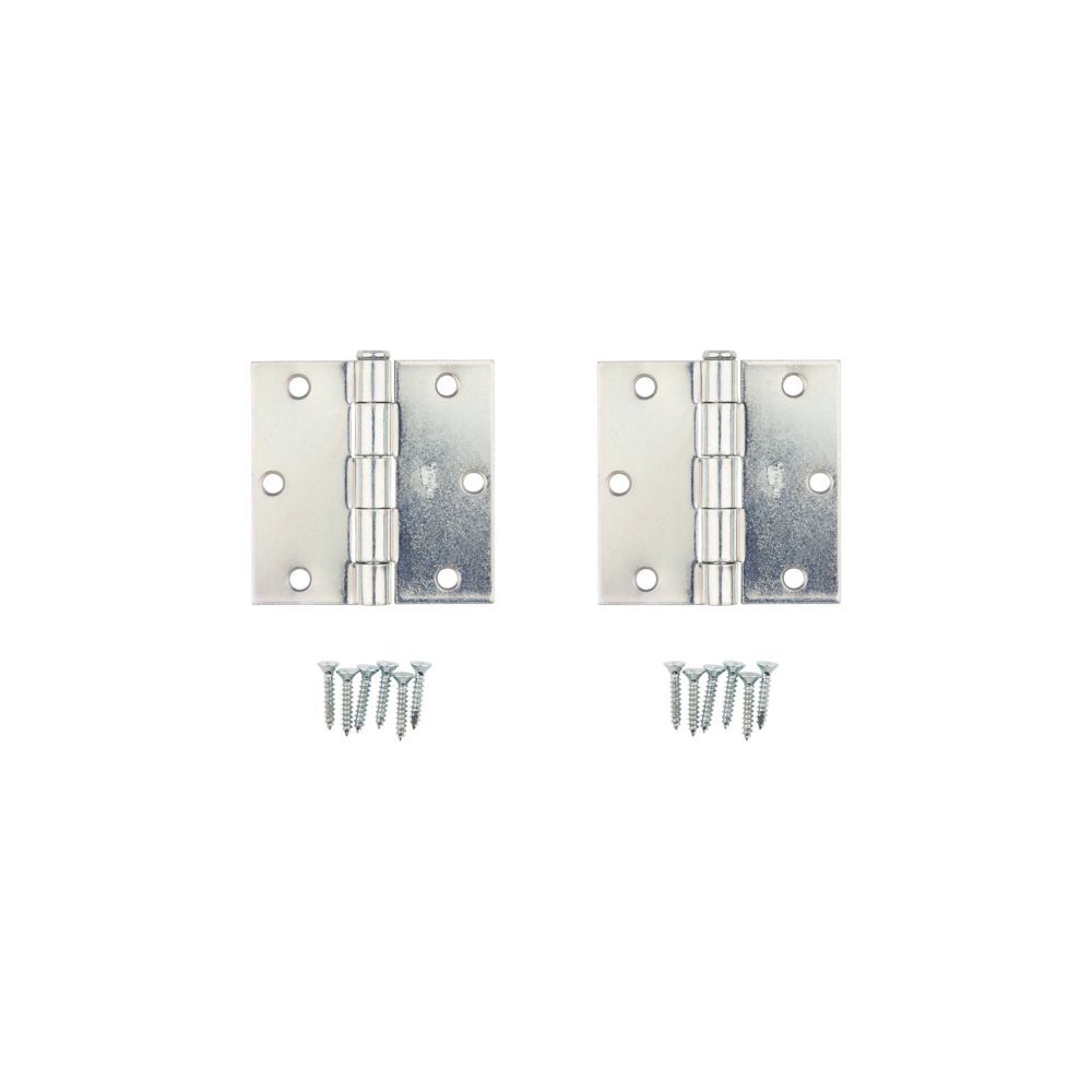 National Hardware Zinc Plated Removable Pin Broad Hinge, 3 1/2-In