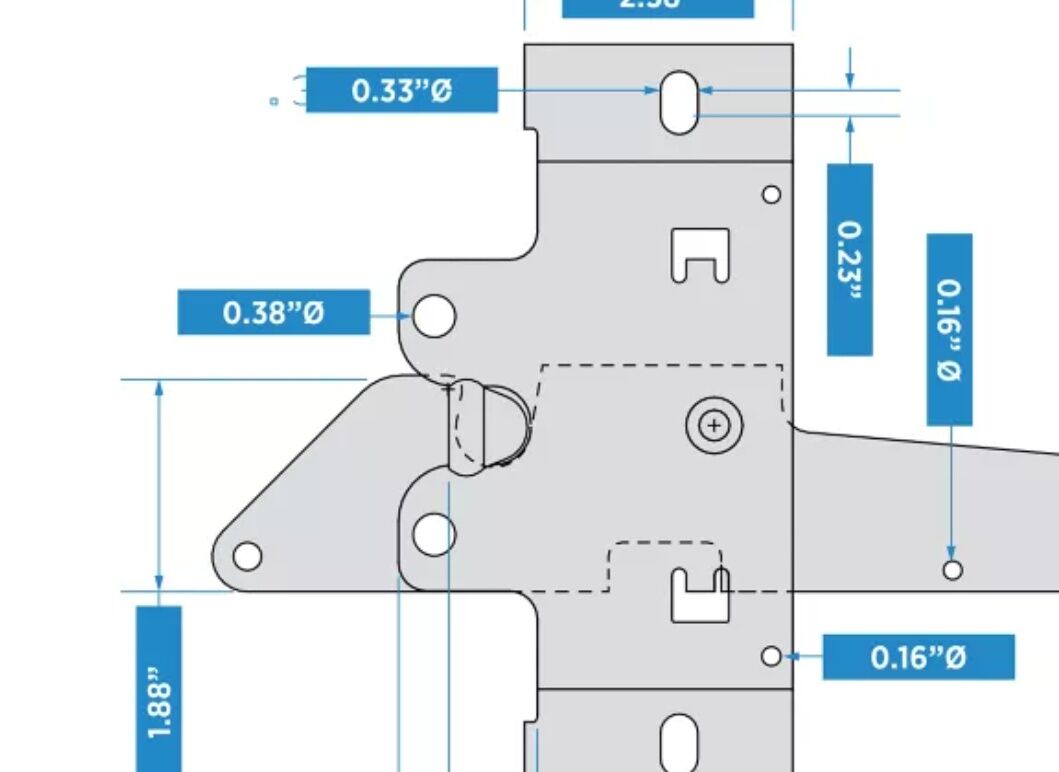 National Hardware Black Post Mount Gate Latch