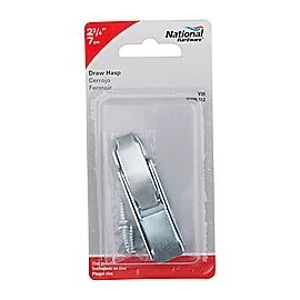 National Hardware Zinc Plated Draw Hasp, 2 3/4-In