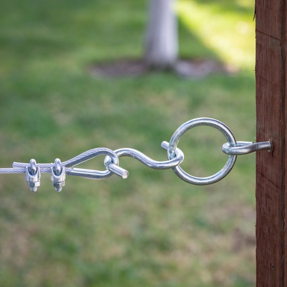 National Hardware Zinc Plated Ring With Screw Eye, 5/16-In x 3 1/4-In