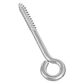 National Hardware Zinc Plated Lag Screw Eyes, 1/4 X 3 3/4-In